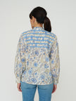 Sonmer Smocked Andrea Top in Blues