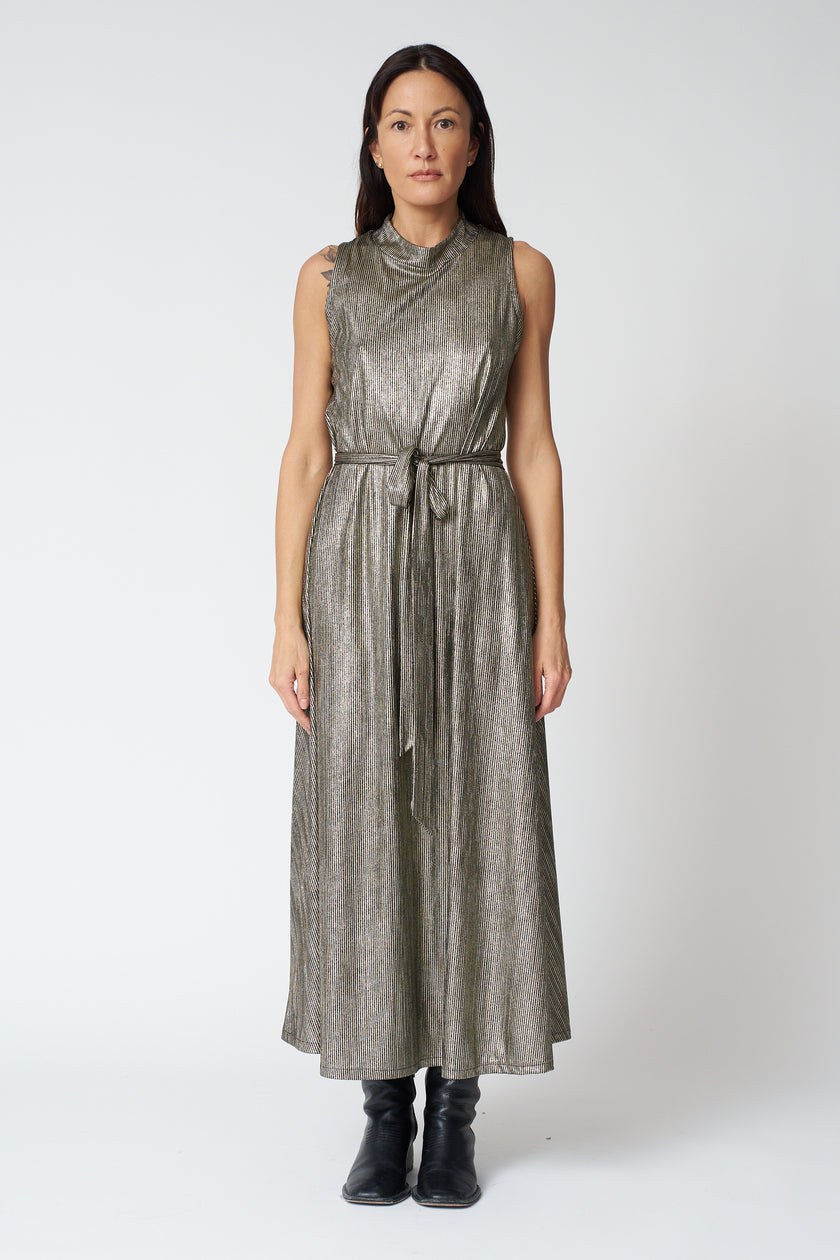 Swing Dress in Gold