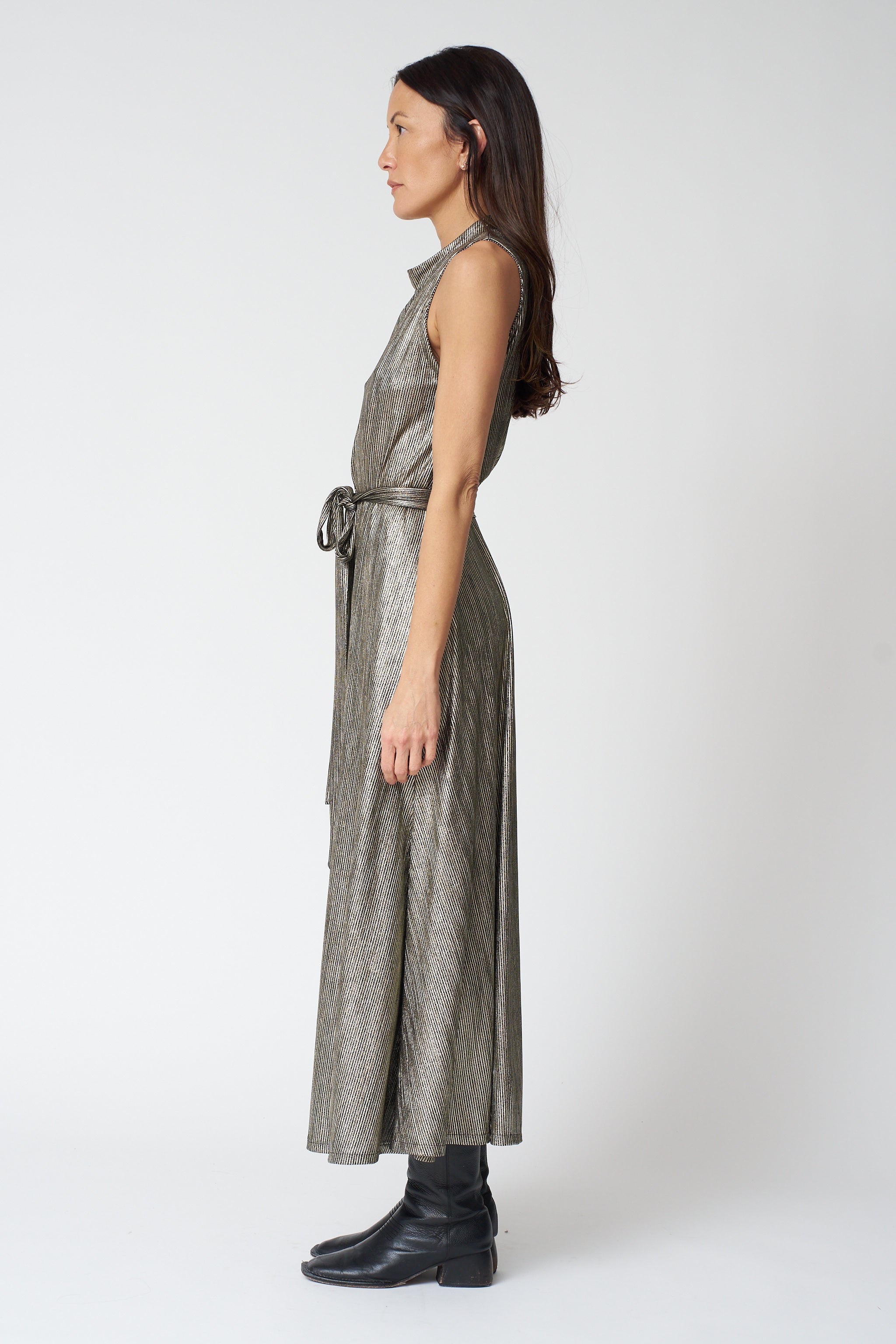 Swing Dress in Gold