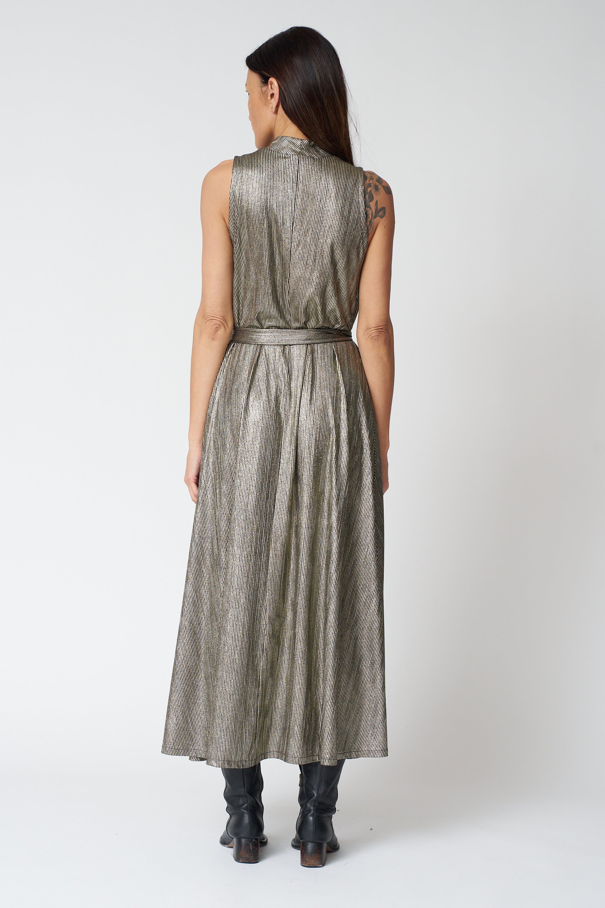 Swing Dress in Gold