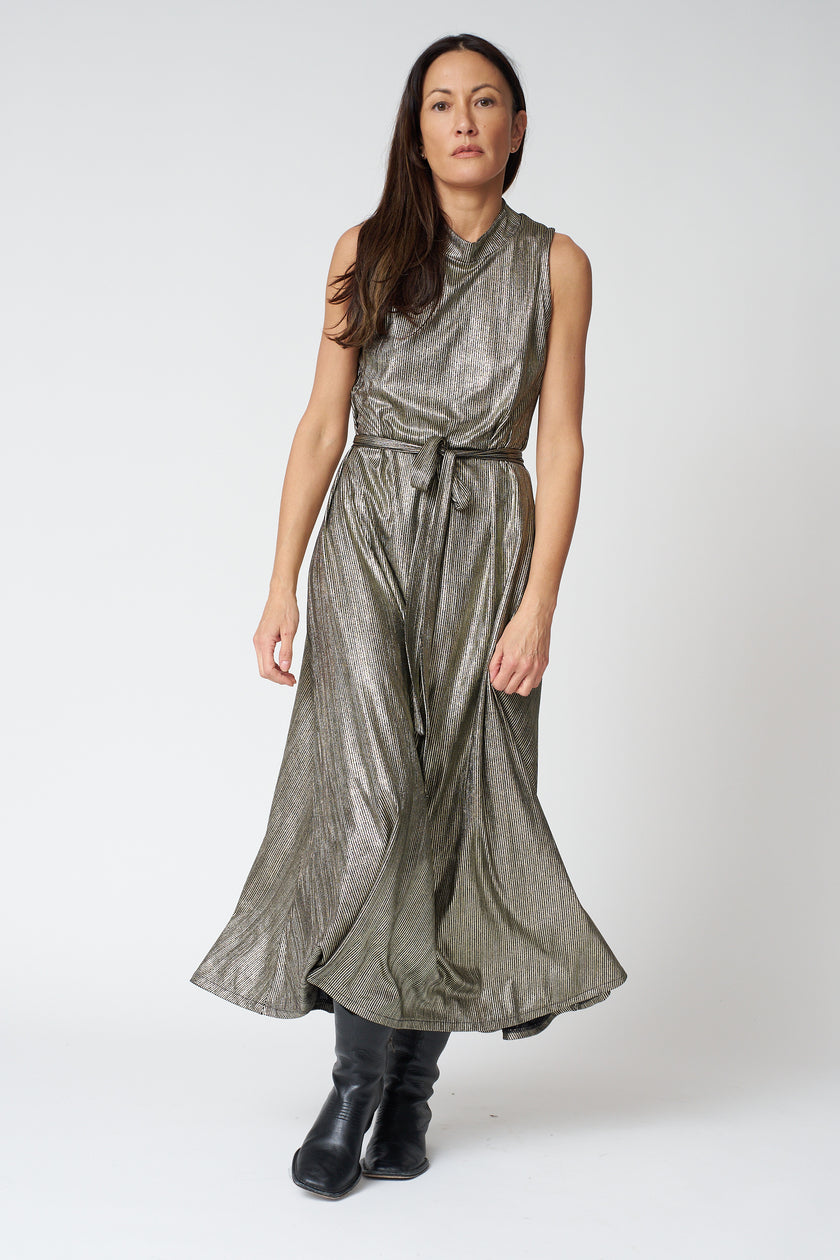 Swing Dress in Gold