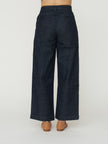 TOAST Side Button Annie Jean - Dark Indigo Wash