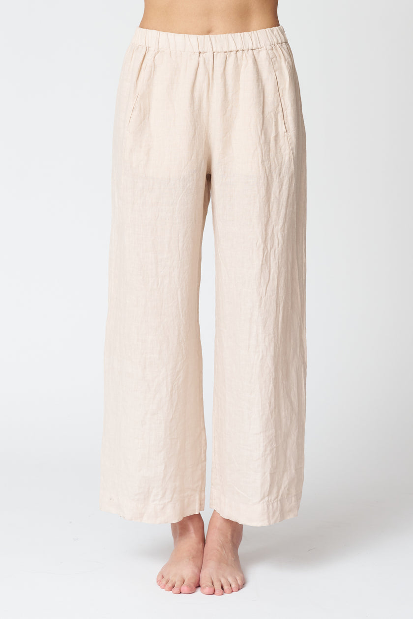 Lola Linen Pant in Sandcastle