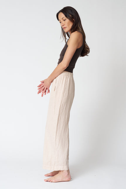 Lola Linen Pant in Sandcastle