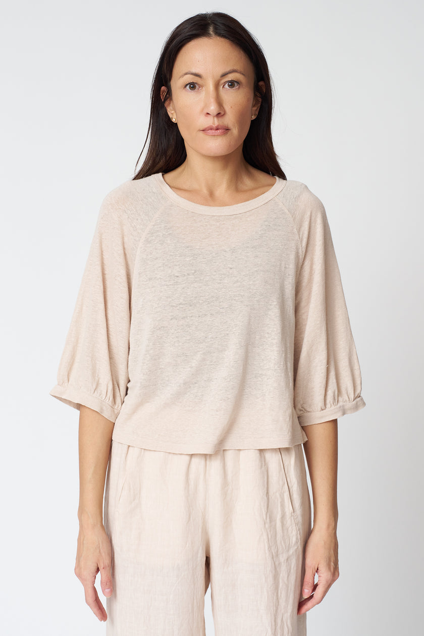Shelly Balloon Sleeve Tee in Sandcastle