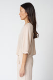 Shelly Balloon Sleeve Tee in Sandcastle