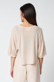 Shelly Balloon Sleeve Tee in Sandcastle