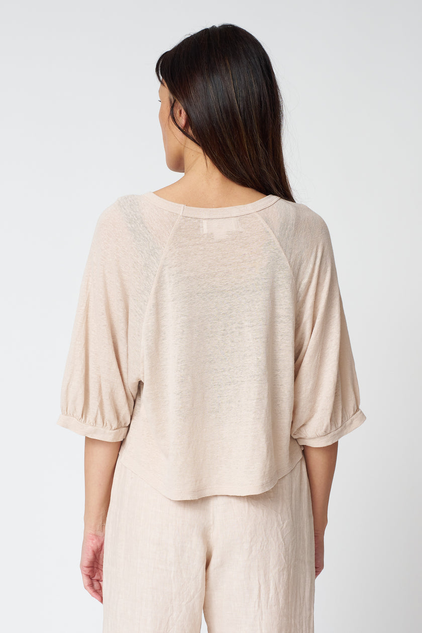 Shelly Balloon Sleeve Tee in Sandcastle