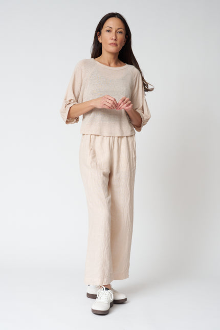 Shelly Balloon Sleeve Tee in Sandcastle