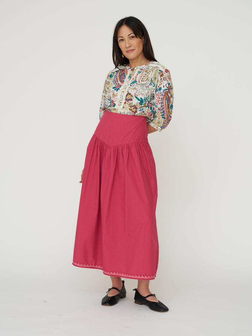 Sonmer Louisa Top in Autumn Floral