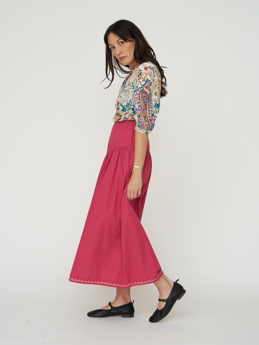 Sonmer Louisa Top in Autumn Floral