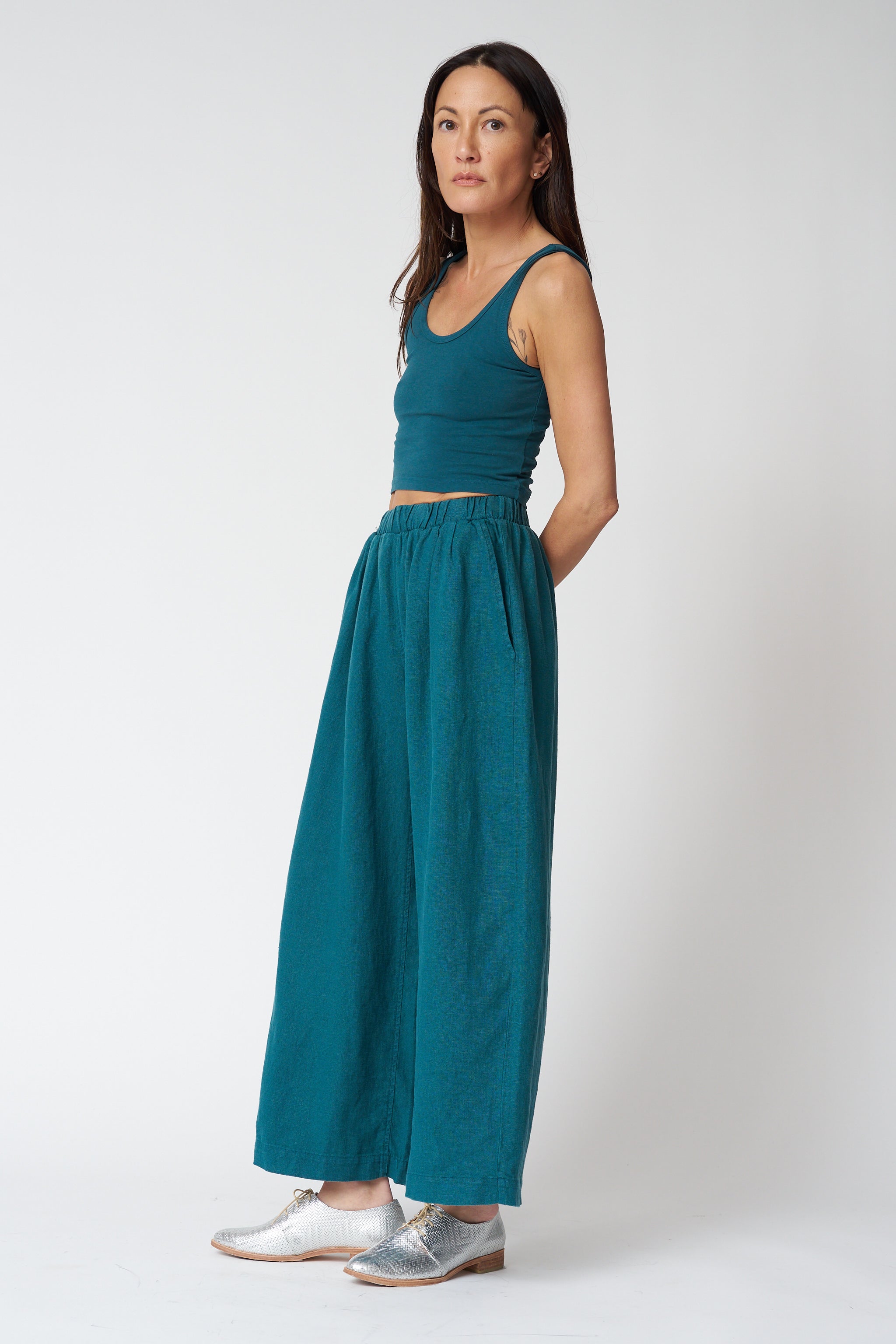 Jungmaven 100% Hemp Cambria Pant - Deep Teal