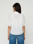 Autumn Cotton Poplin Button Down - White Cotton