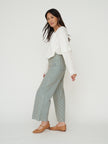 Striped Flat Front Jean