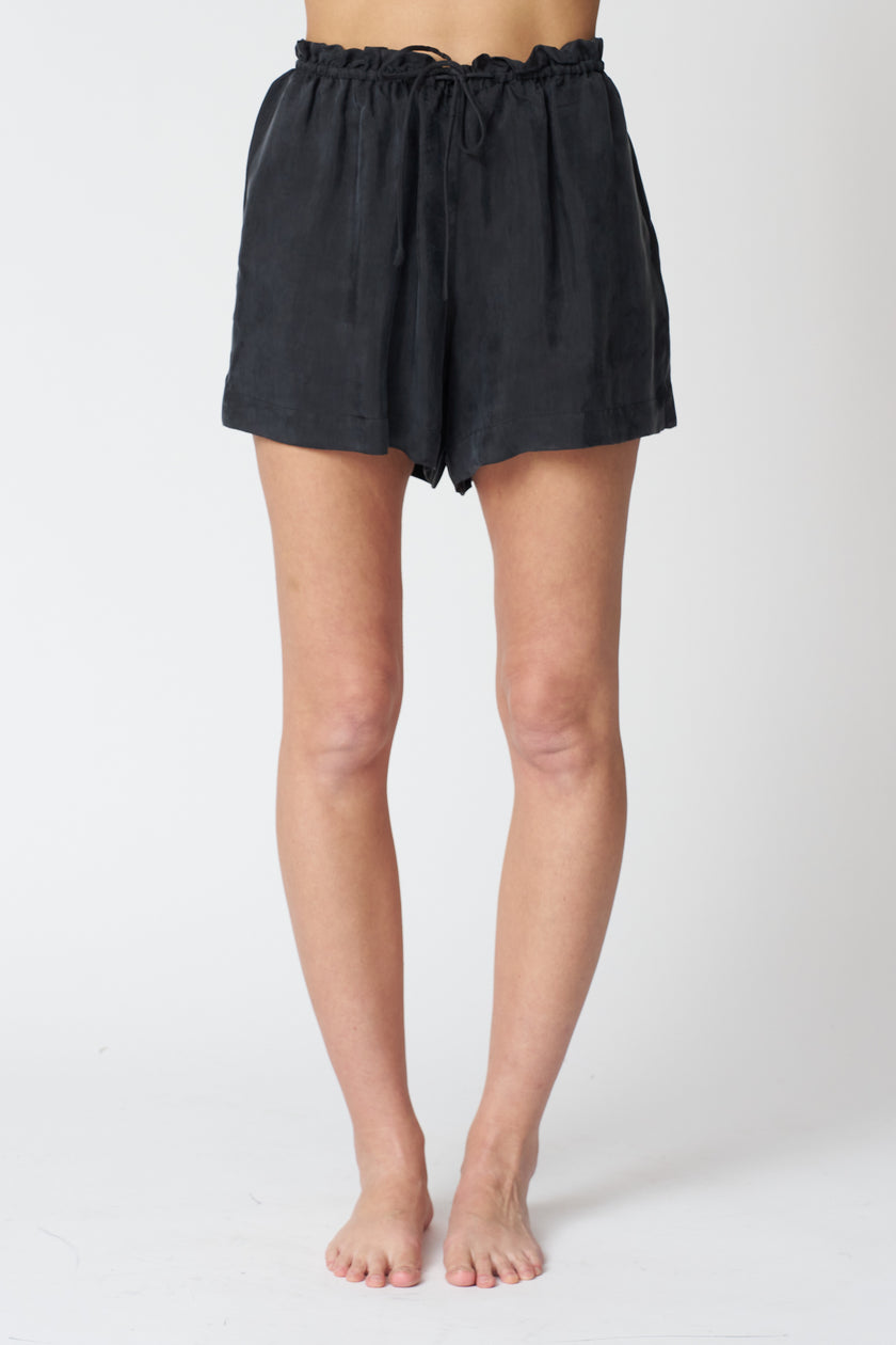 Lucid Flow Tie Shorts in Black