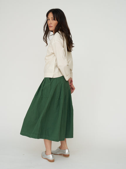 TOAST Cotton Linen Poplin Smock Top - Raw Linen
