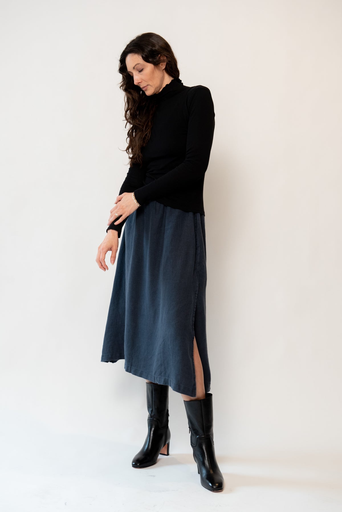 Jungmaven 100% Hemp Tennessee Skirt - Navy