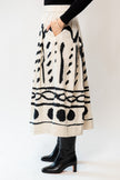 Harvest Print Cotton Linen Poplin Skirt