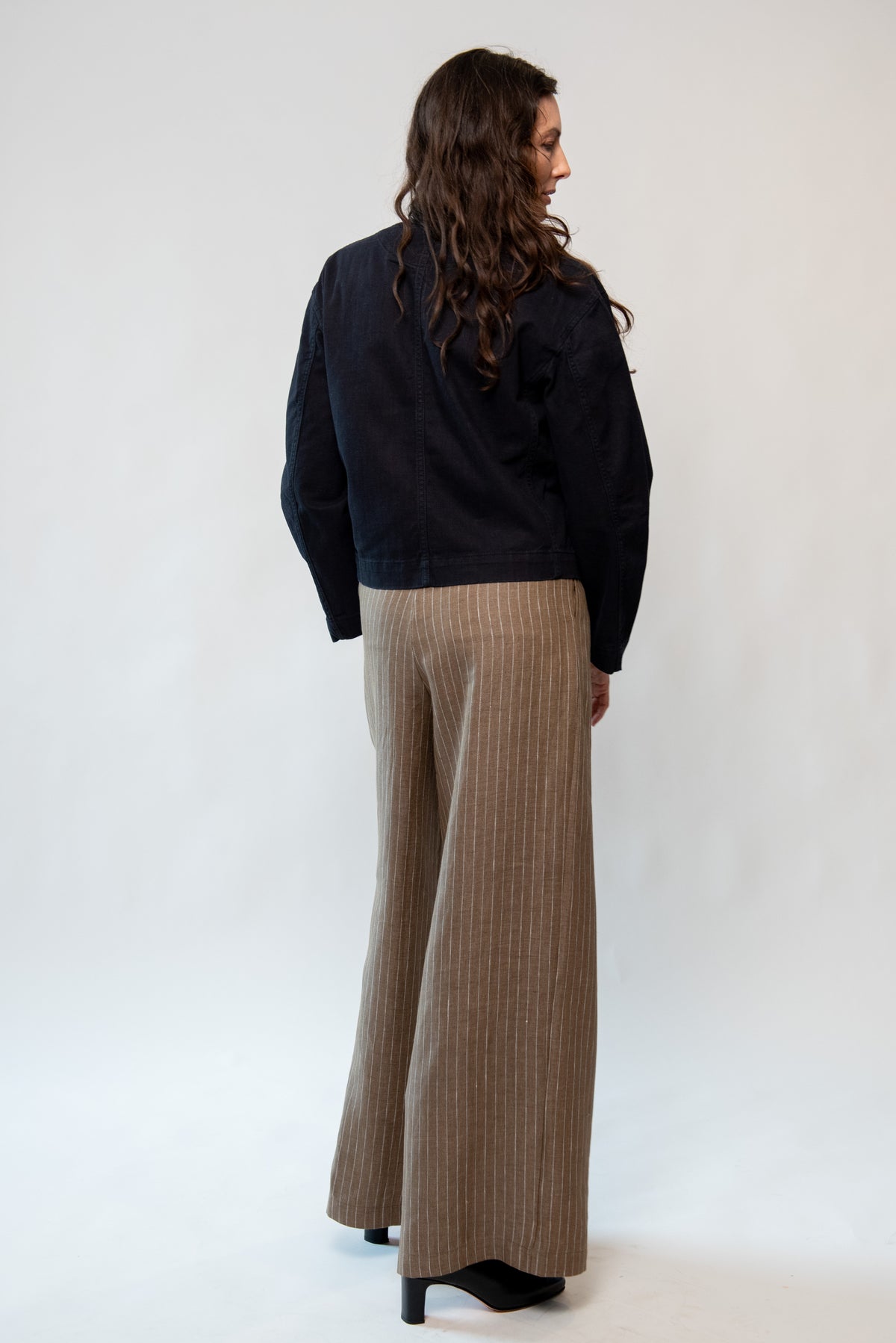 Cotton Twill Cropped Jacket