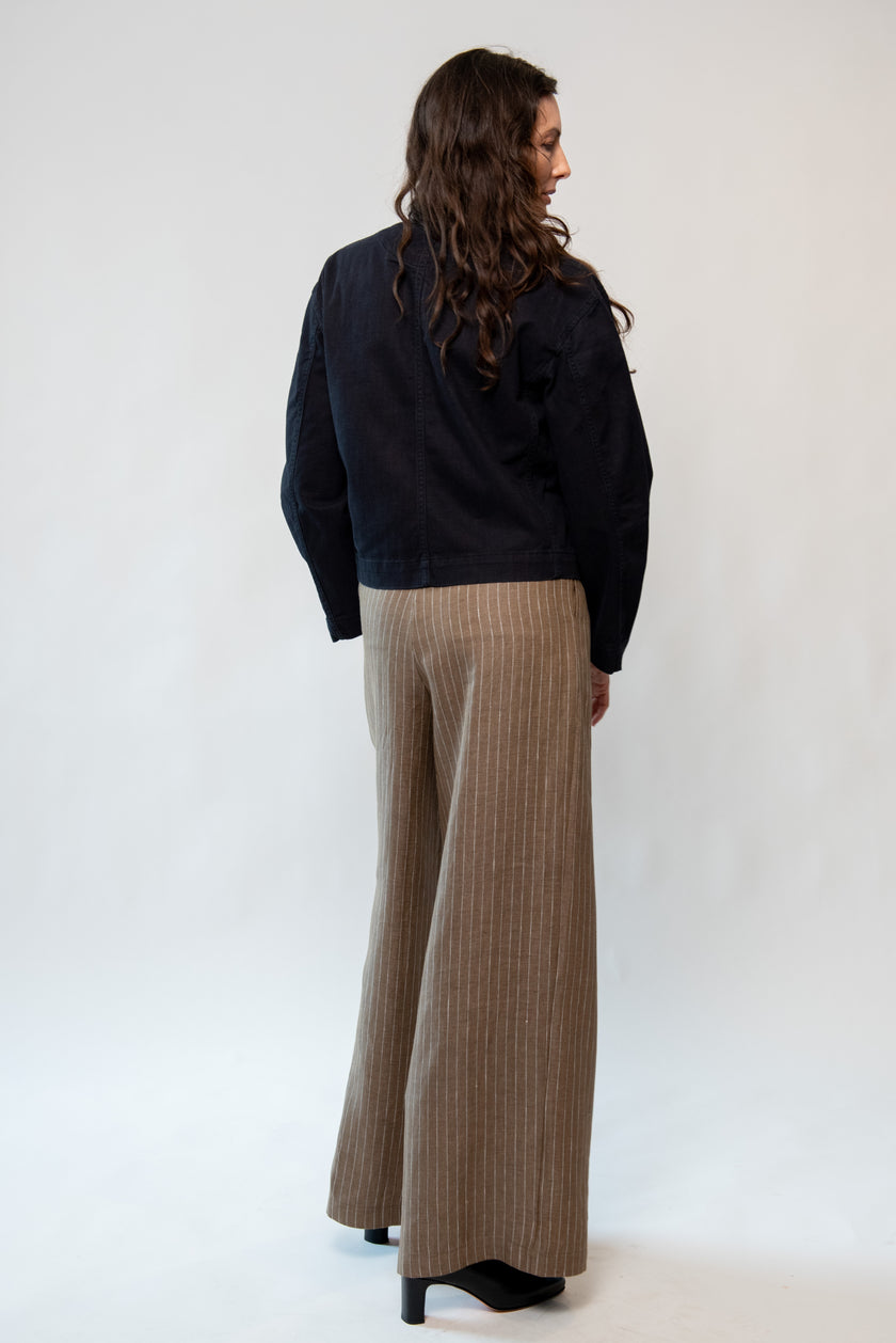 Cotton Twill Cropped Jacket