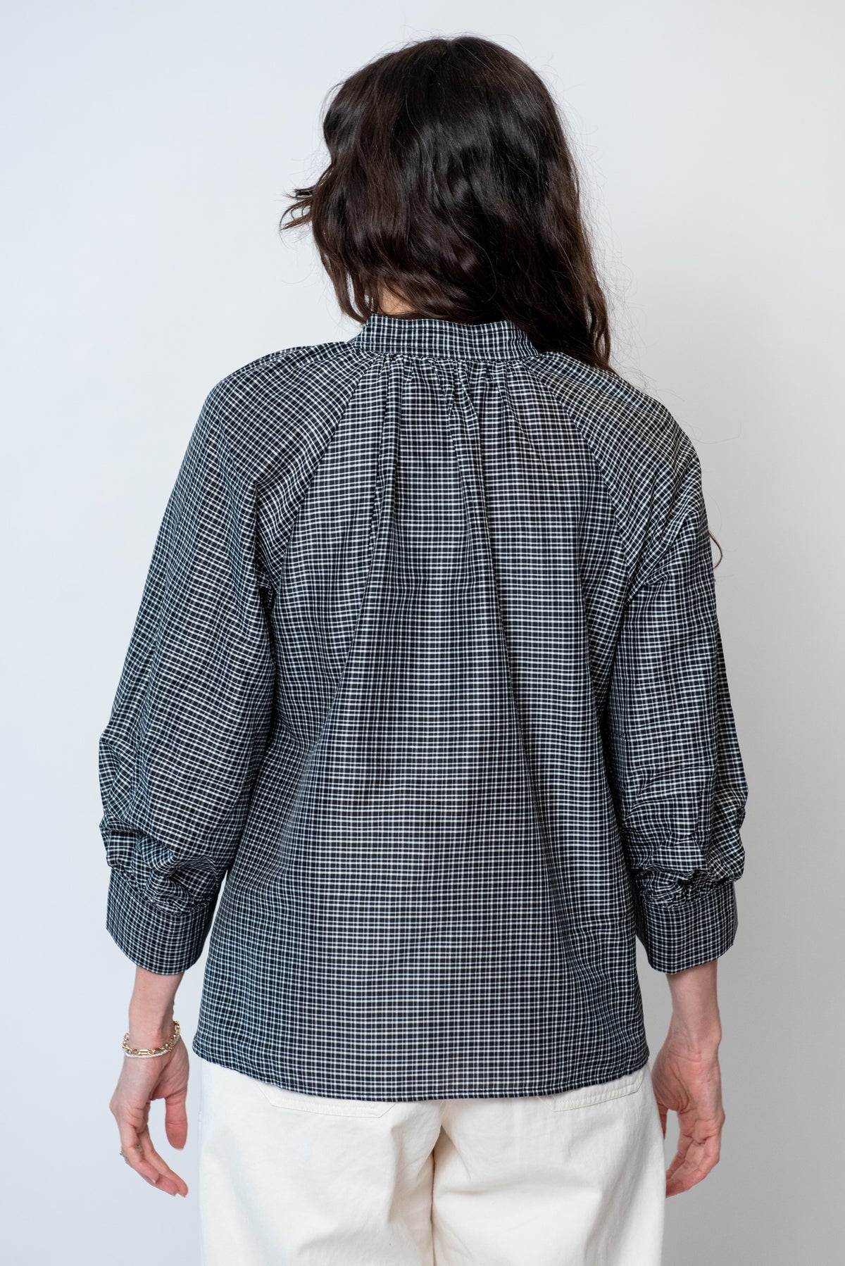 Catrin Cotton Silk Check Shirt