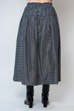 Cotton Silk Check Skirt