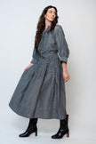 Cotton Silk Check Skirt