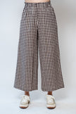 Pull-On Pocket Pant in Cocoa Gingham