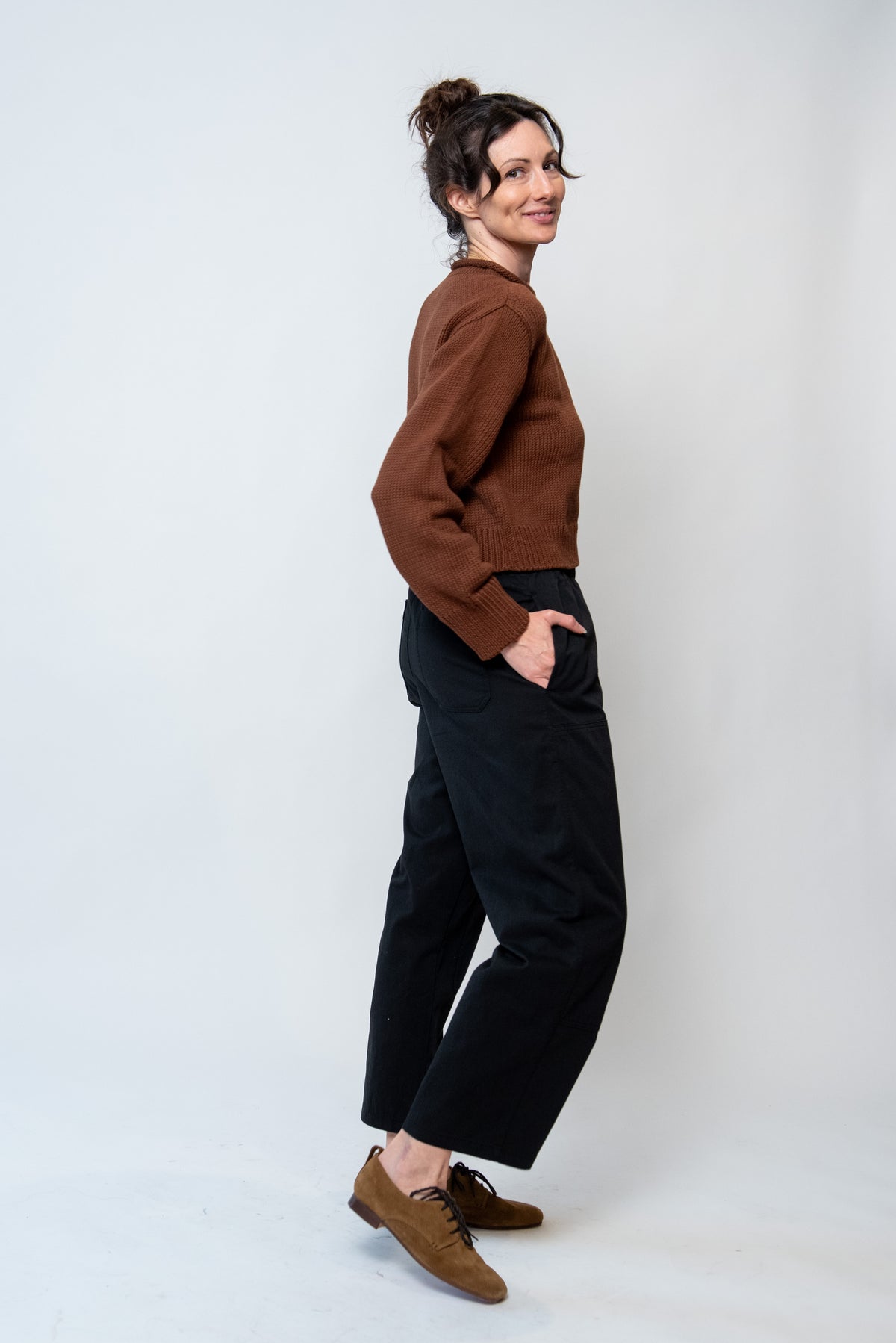 Laude the Label Rolled Neck Sweater - Chestnut