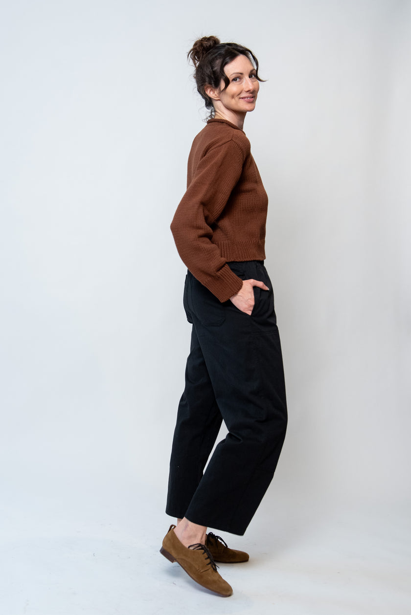 Laude the Label Rolled Neck Sweater - Chestnut