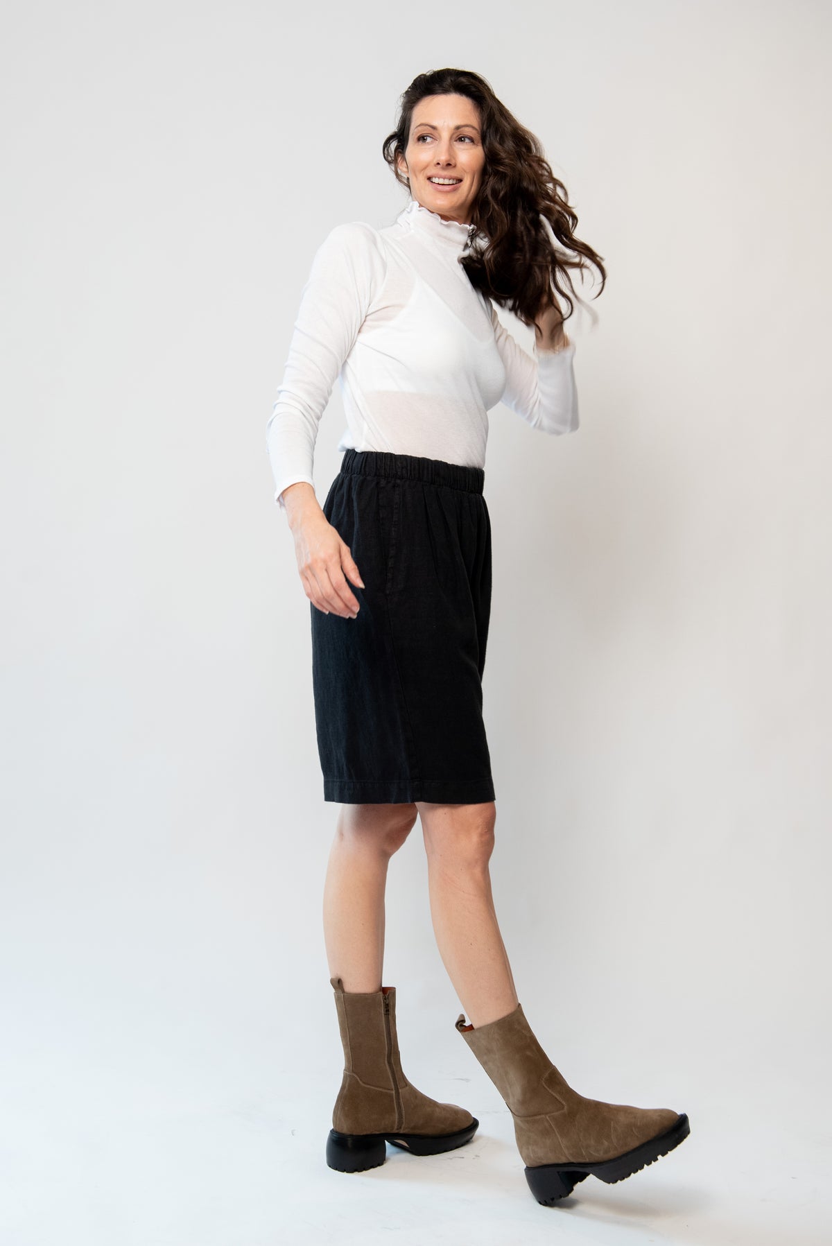 Cleo Turtleneck in Lightweight Rib