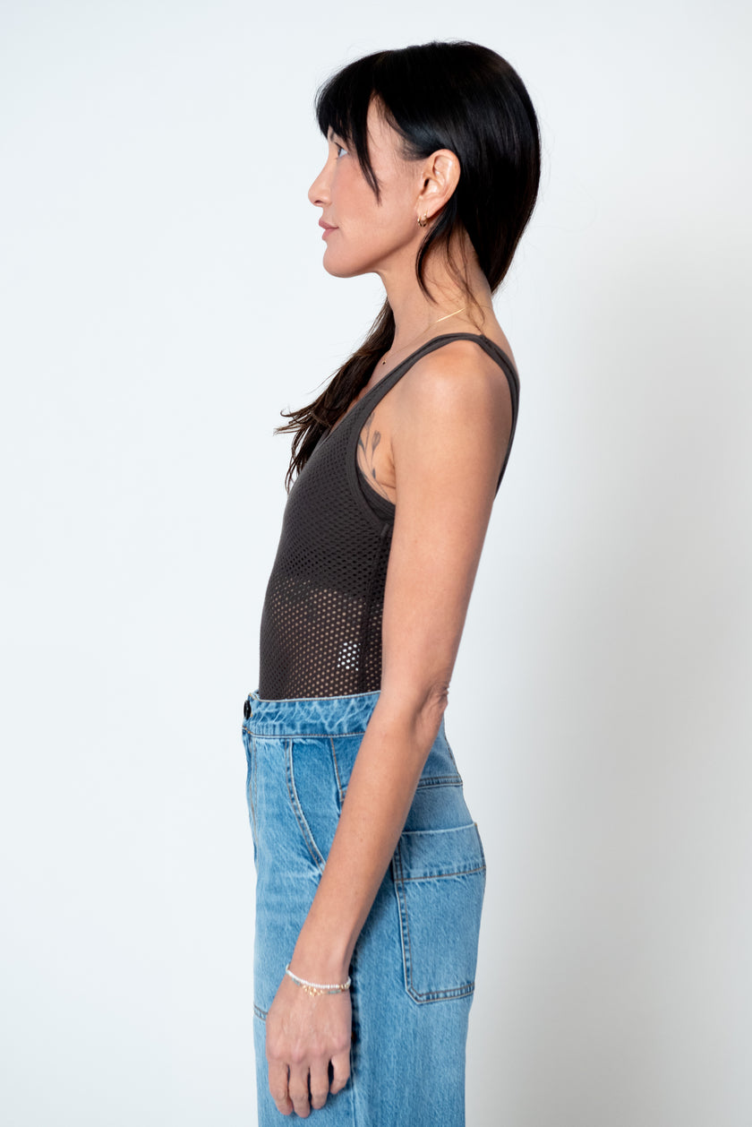 Hemp/Cotton Bodysuit - Mesh