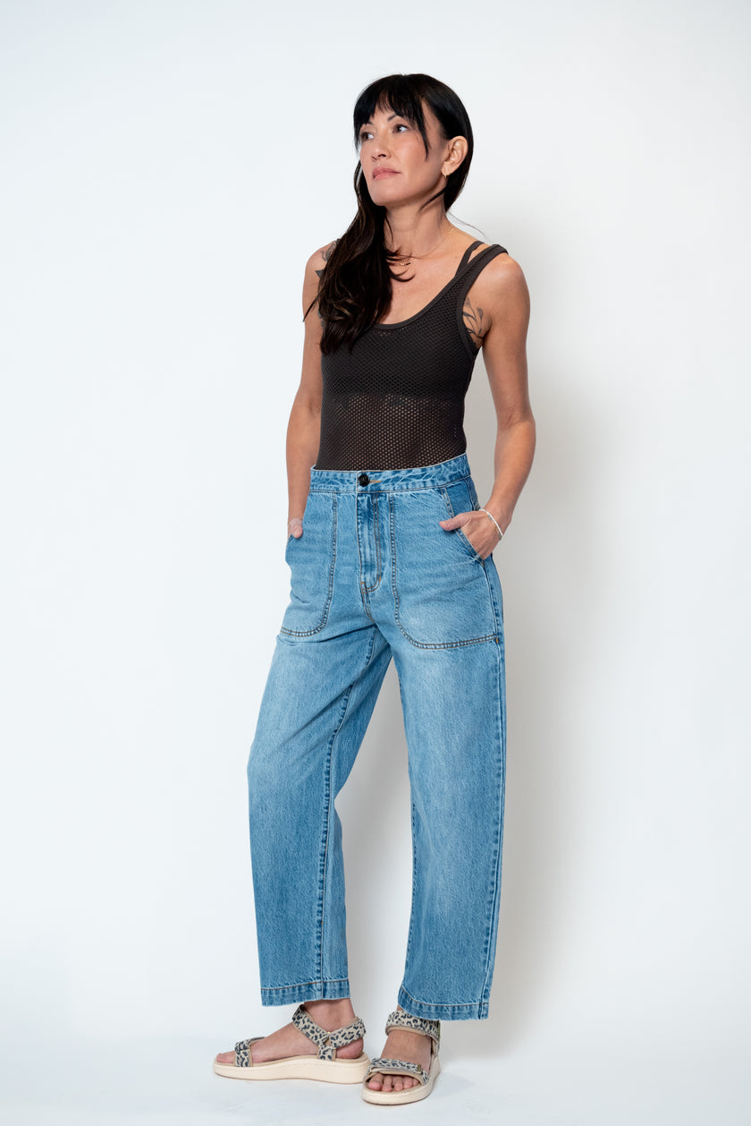 Hemp/Cotton Bodysuit - Mesh