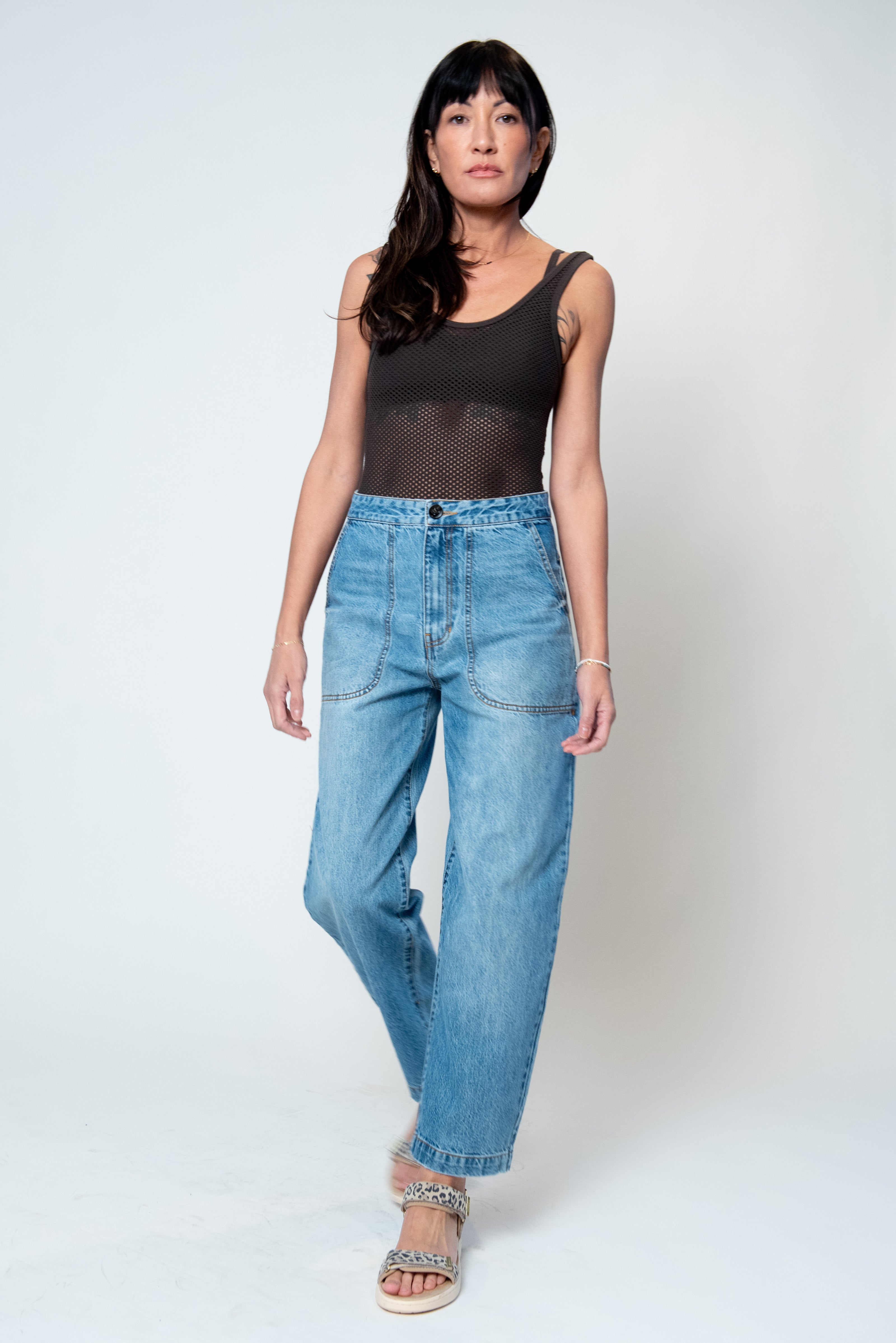 Hemp/Cotton Bodysuit - Mesh