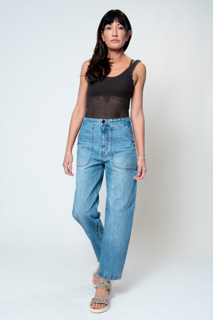 Hemp/Cotton Bodysuit - Mesh