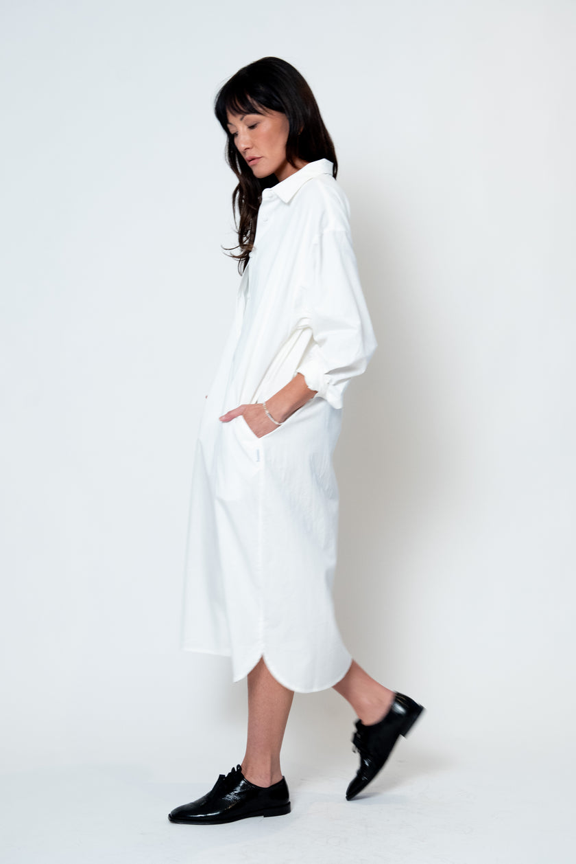 Artist Long Shirt in White