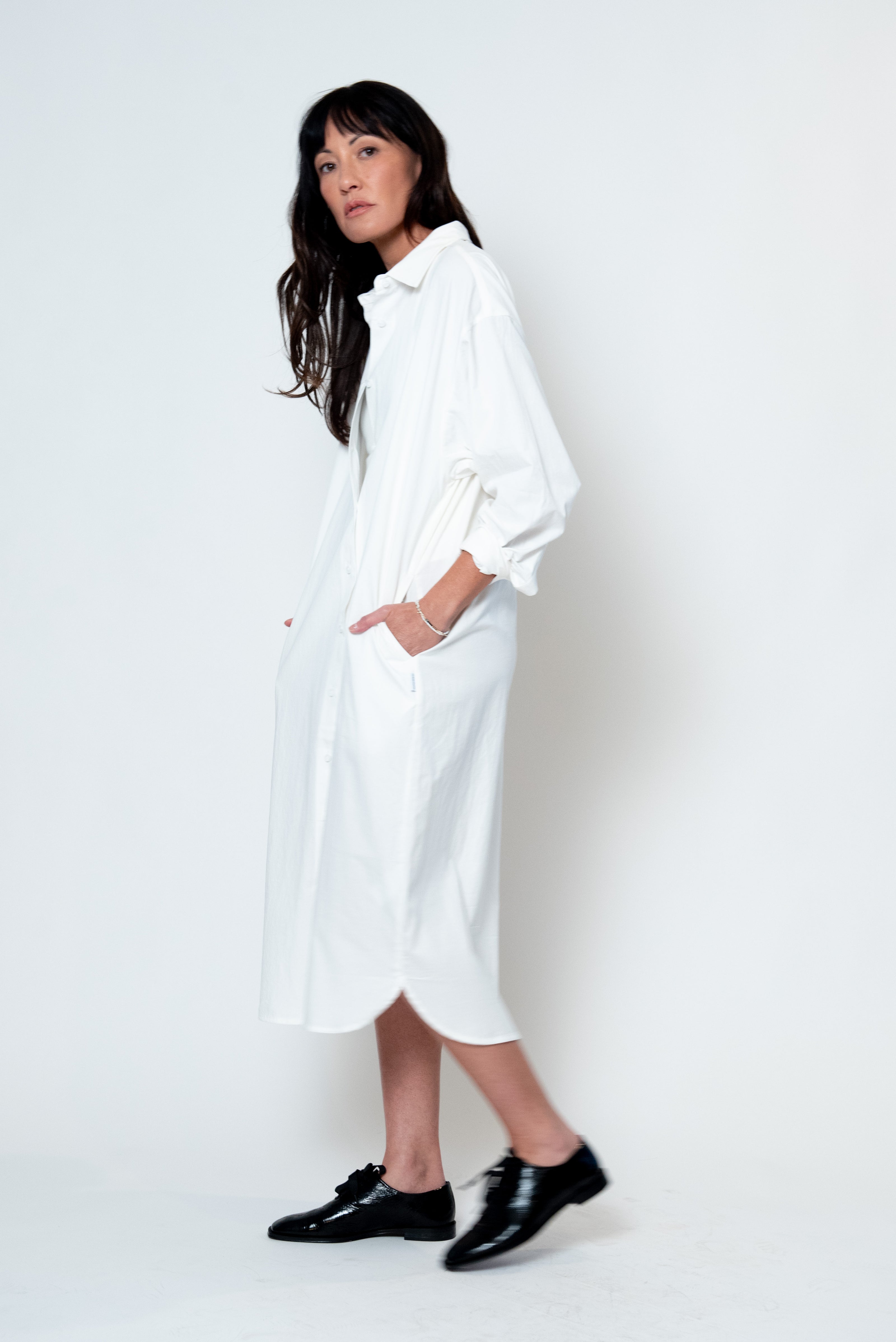 Artist Long Shirt in White