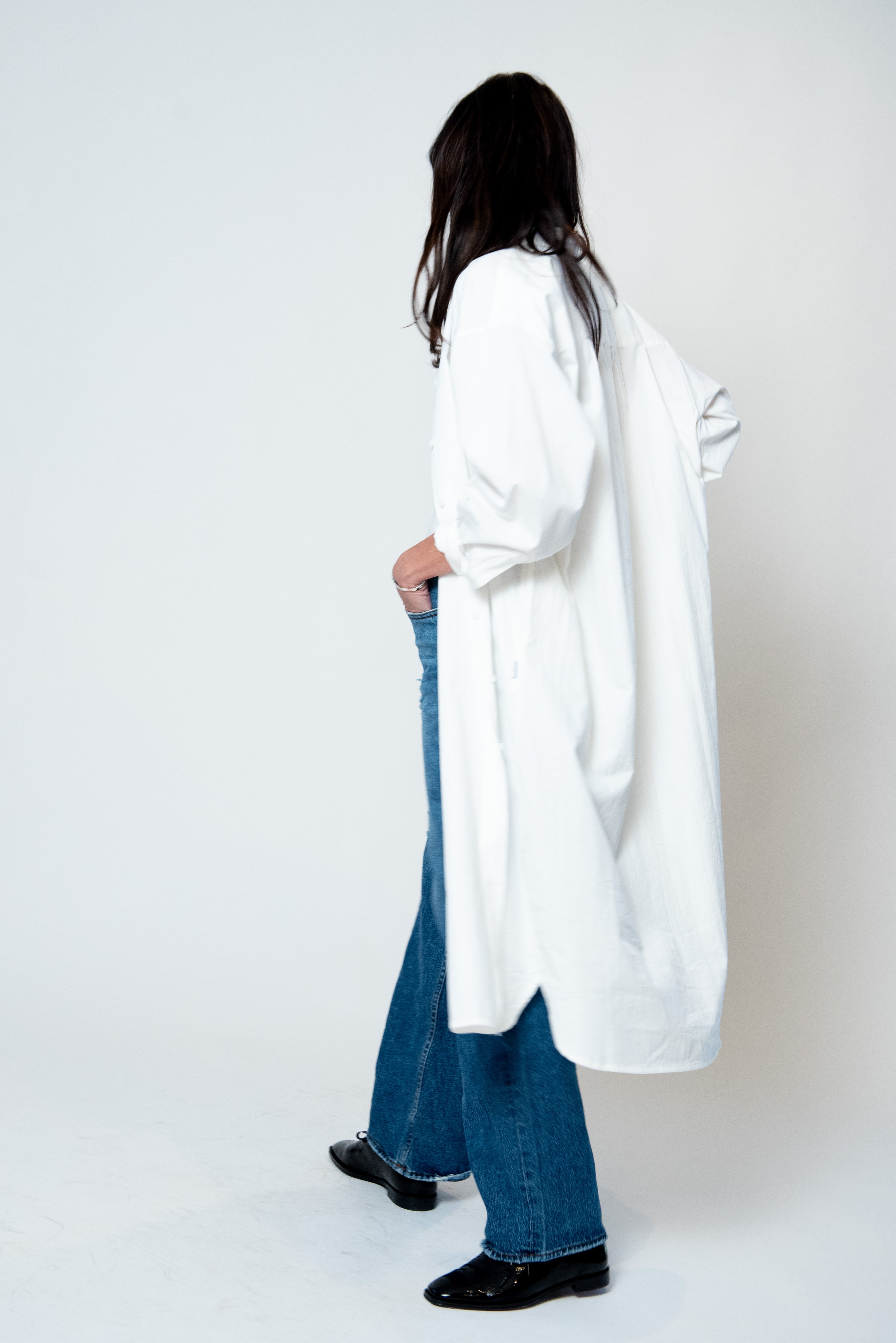 Artist Long Shirt in White