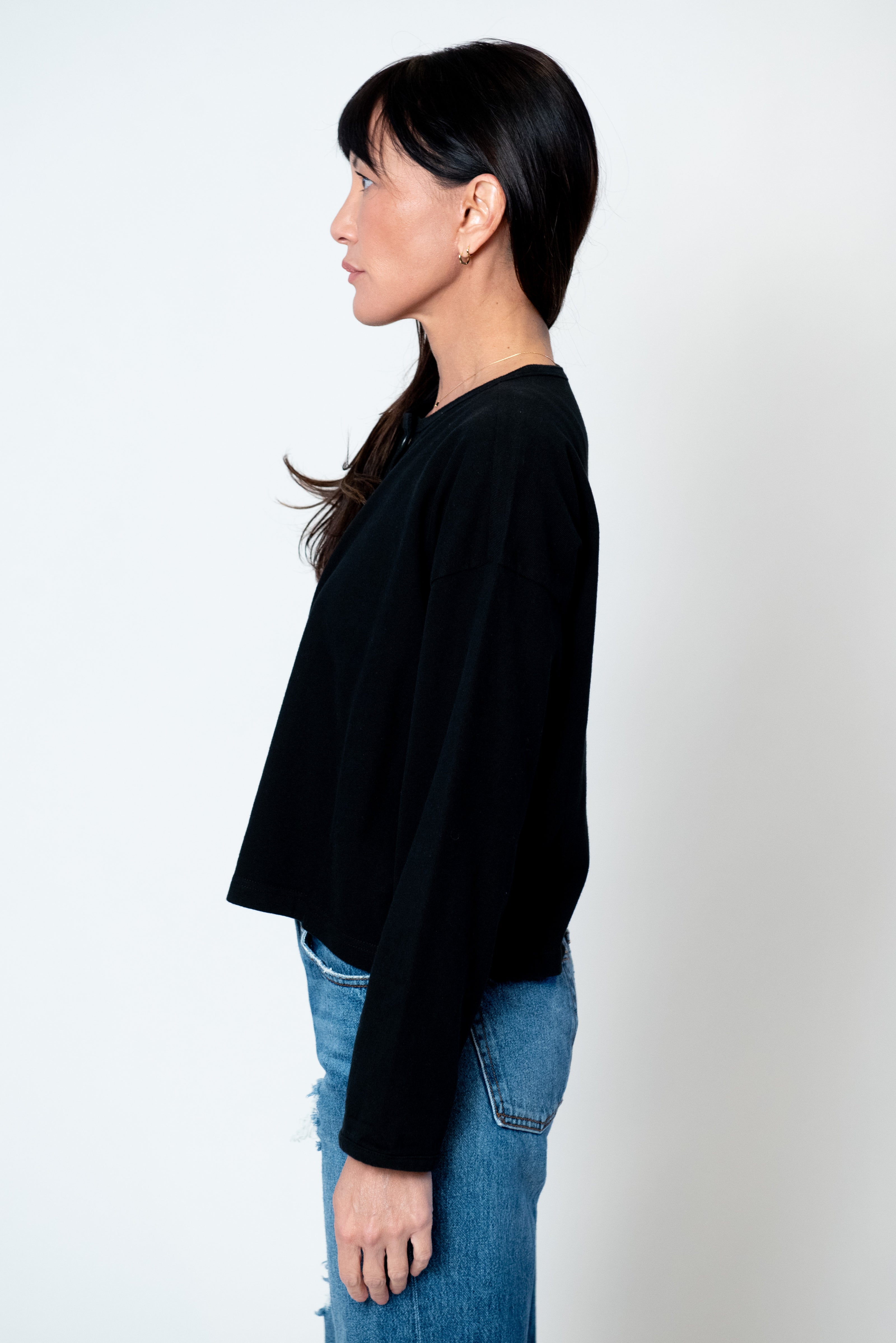 Soft Jersey Snap Cardigan