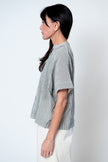 Artist Button Down in Charcoal Stripe