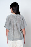 Artist Button Down in Charcoal Stripe