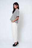 Artist Button Down in Charcoal Stripe