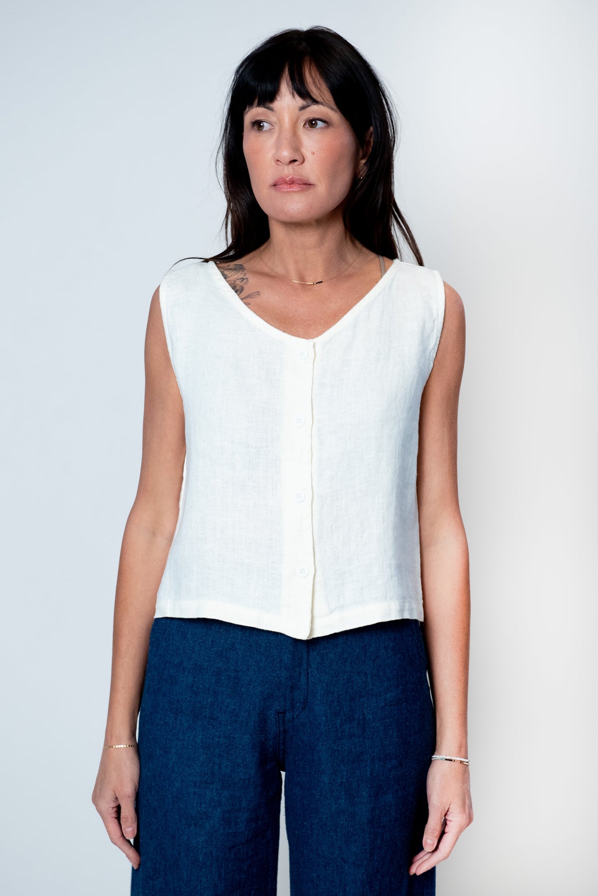 Skyline Tank - Washed White