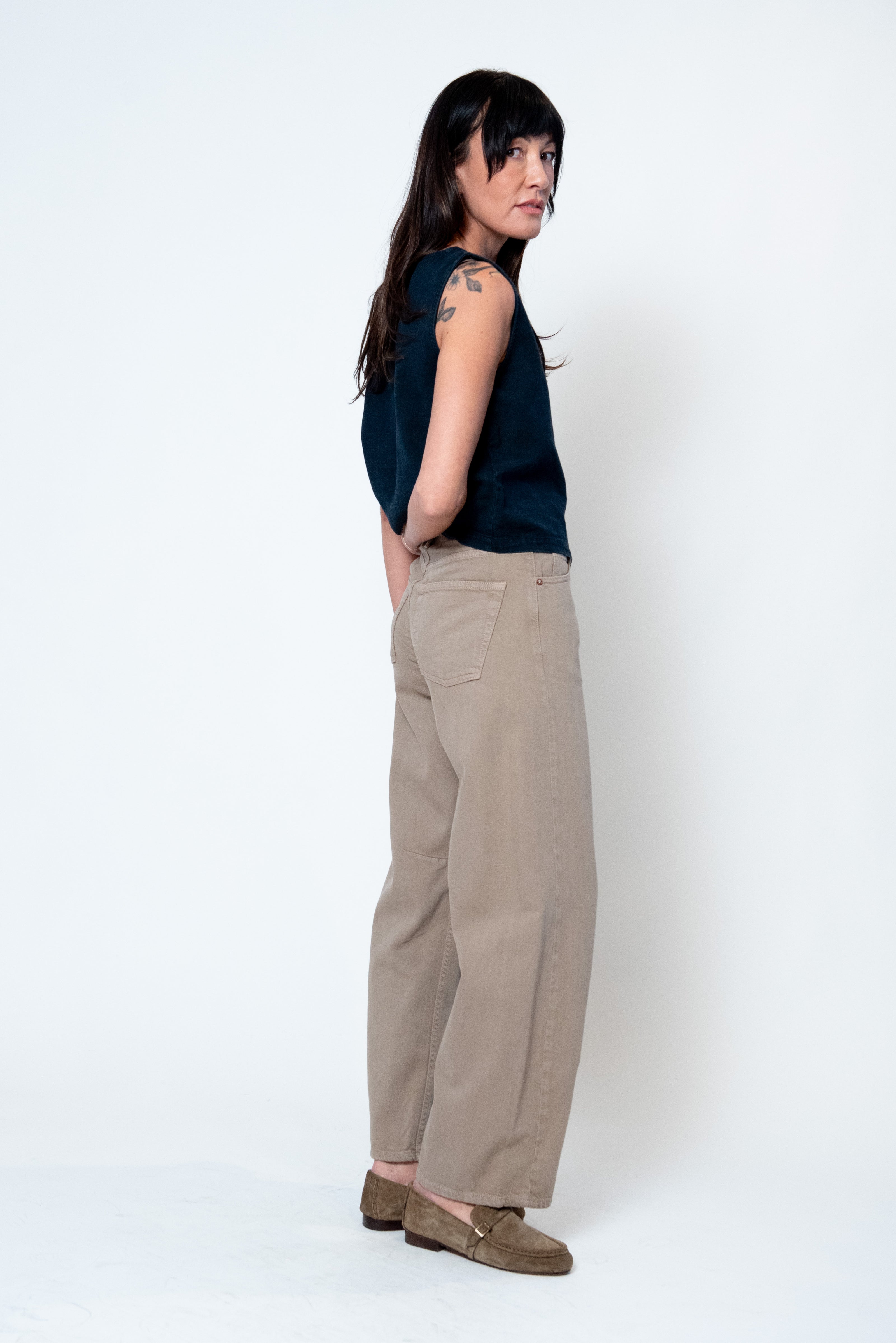 Kallie Balloon Jean in Dune