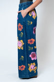 Jungmaven Disco Pant - Floral Denim