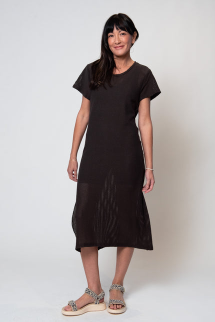 Sydney Mesh Dress in Coffee Bean
