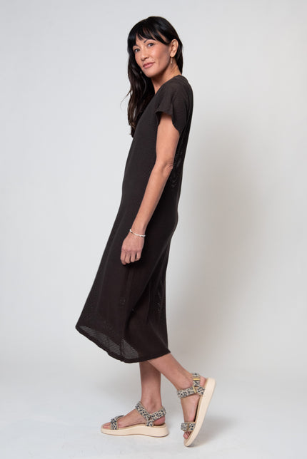 Sydney Mesh Dress in Coffee Bean
