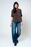 Mandarin Collar Top - Organic Cotton - Various Colors