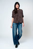 Mandarin Collar Top - Organic Cotton - Various Colors