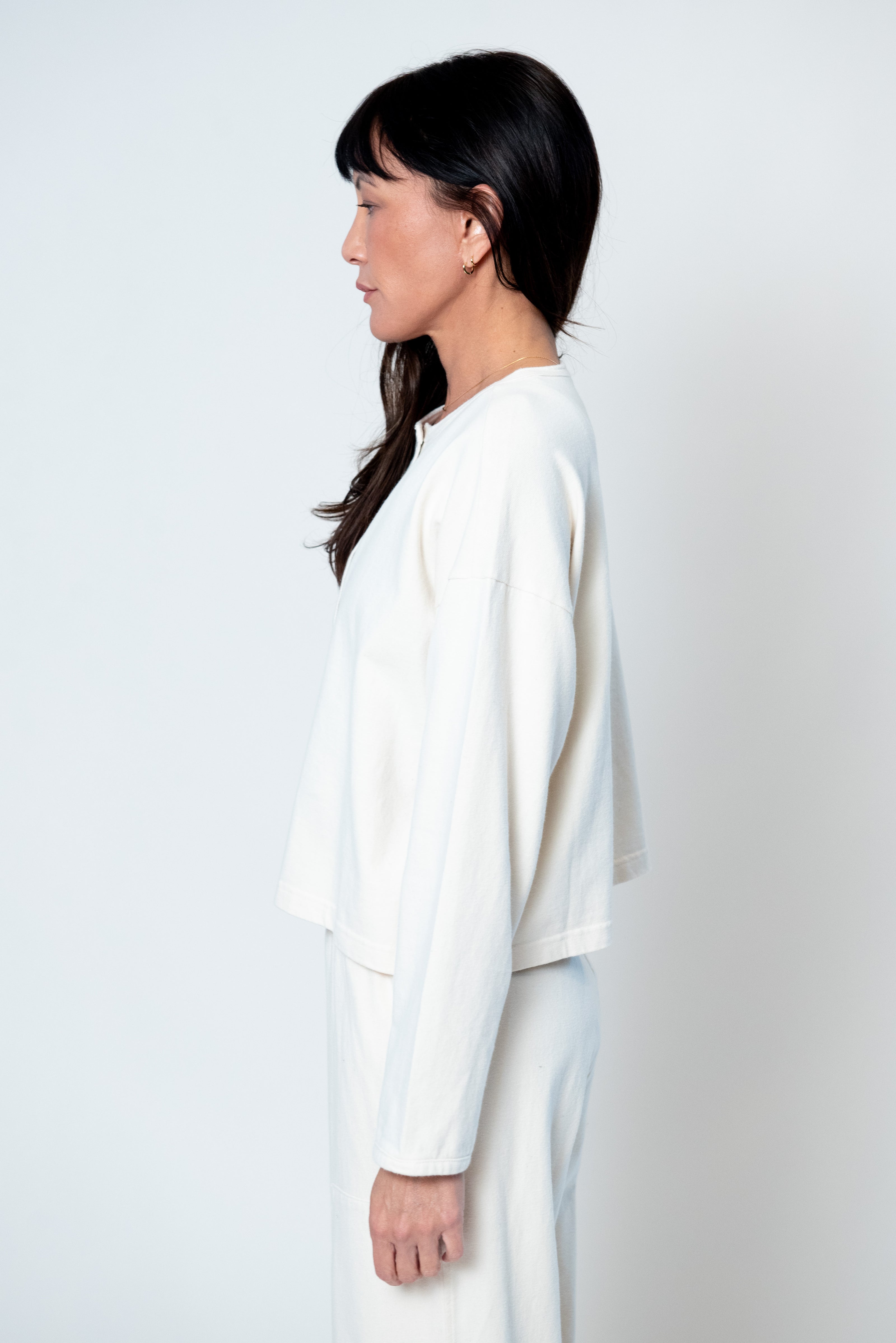 Soft Jersey Snap Cardigan